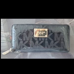 Michael Kors Patent Leather Black Wallet